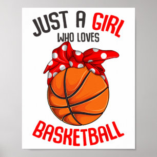 Just A Girl Who Loves Sketll Girl Kids Girls Poster