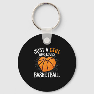 Just A Girl Who Loves Sketll Merch Girls Kids Keychain