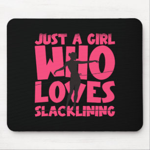 Just A Girl Who Loves Slacklining Comfort Colors A Mouse Pad