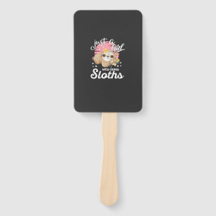 Just A Girl Who Loves Sloth Tee Cute Sloth Lover G Hand Fan