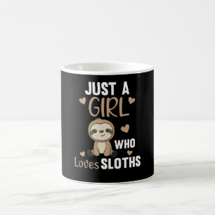 Just A Girl Who Loves Sloth's Cute Animals Vintage Coffee Mug
