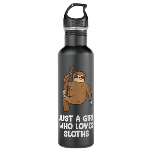 Just a Girl Who Loves Sloths Gift For Sloth Lovers 710 Ml Water Bottle
