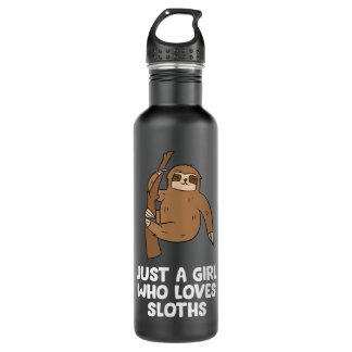 Just a Girl Who Loves Sloths Gift For Sloth Lovers 710 Ml Water Bottle