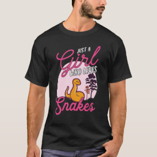 Just a girl who loves Snake Rattlesnake Snake T-Shirt