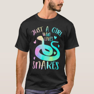 Just A Girl Who Loves Snakes Cute Snake Themed Lov T-Shirt
