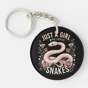 Just A Girl Who Loves Snakes Keychain