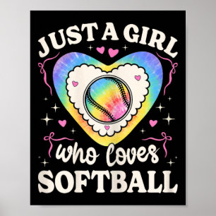 Just A Girl Who Loves Softll 60s 70s Hippie Girls Poster