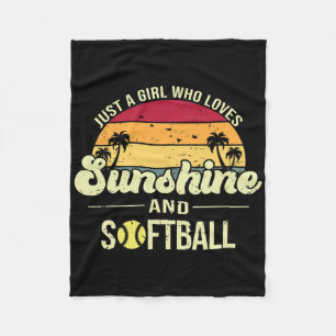 Just A Girl Who Loves Sunshine Softll Fleece Blanket