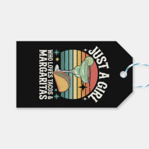 Just A Girl Who Loves Tacos And Margarita Mexican Gift Tags
