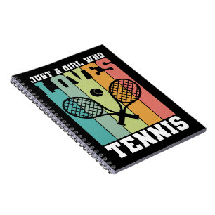 Just a girl who loves Tennis Tennis Player Gifts Notebook