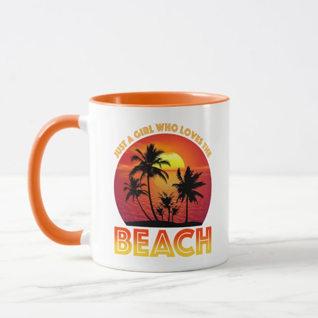Just A Girl Who Loves The Beach Mug (Left)