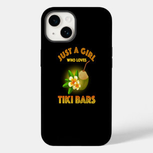 Just A Girl Who Loves Tiki Bars iPhone 14 Case
