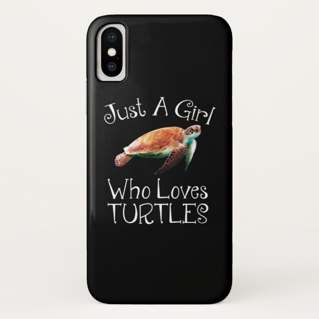 Just A Girl Who Loves Turtles Case-Mate iPhone Case (Back)