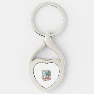 Just a Girl Who Loves Turtles Vintage Shirt Design Keychain