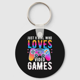 Just A Girl Who Loves Video Games Keychain