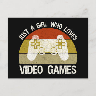 Just A Girl Who Loves Video Games Postcard
