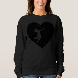 Just A Girl Who Loves Volleyball Best Birthday Vin Sweatshirt
