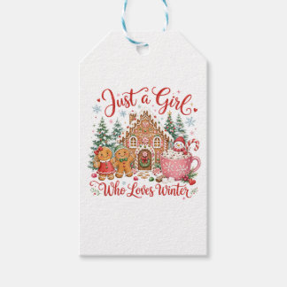 Just a Girl Who Loves Winter Gift Tags