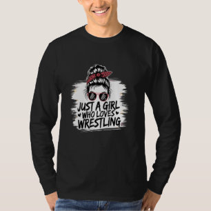 Just A Girl Who Loves Wrestling Wrestling Lovers G T-Shirt