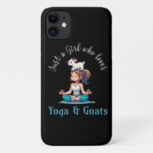 Just a girl who loves Yoga and Goats iPhone 11 Case