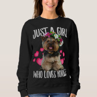 Just A Girl Who Loves Yorkie Dog Love - r Dad Mom,