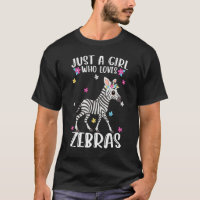 Just A Girl Who Loves Zebras Cute Zebra