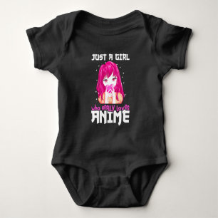 Just A Girl Who Really Loves Anime Baby Bodysuit