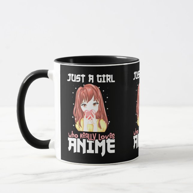 Just A Girl Who Really Loves Anime Mug (Left)