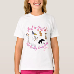 Just a Girl who Really Loves Cats T-Shirt