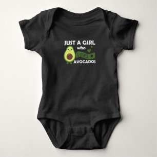 Just A Girl's Avocado Loves Sweet Avocado Baby Bodysuit