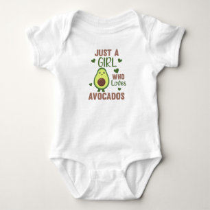 Just A Girl's Avocado Loves Sweet Avocado Baby Bodysuit