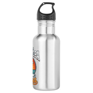 Just A Grandpa Who Loves Jesus Vintage Cross Shirt 532 Ml Water Bottle