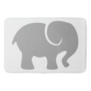 Just a Grey Elephant Bath Mat
