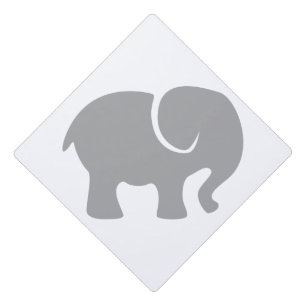 Just a Grey Elephant Graduation Cap Topper