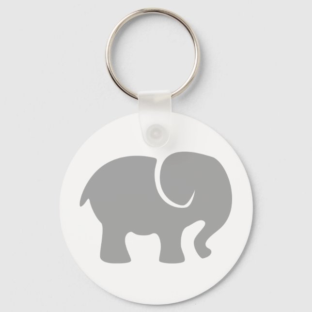 Just a Grey Elephant Keychain (Front)