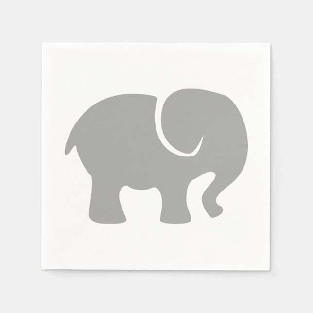 Just a Grey Elephant Napkin (Front)