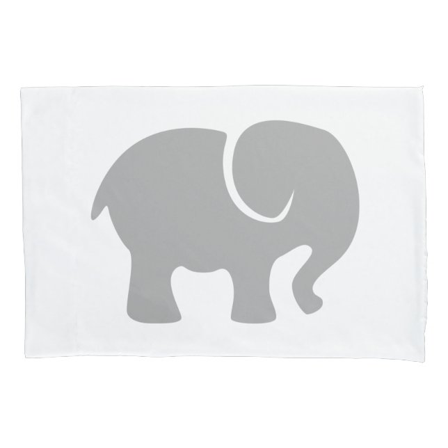 Just a Grey Elephant Pillowcase (Front)