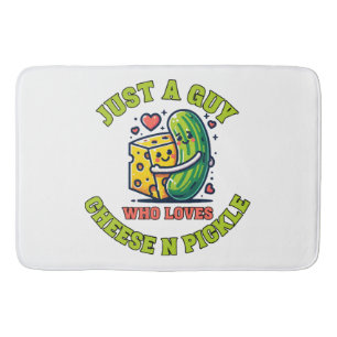 Just a guy who loves pickle bath mat