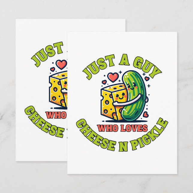 Just a guy who loves pickle enclosure card (Front/Back)