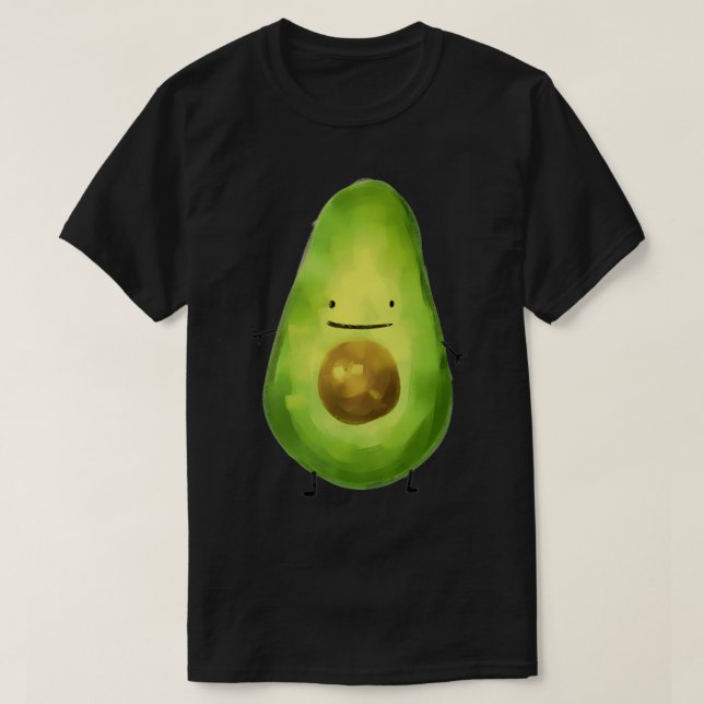 Just A Happy Avocado T-Shirt (Design Front)