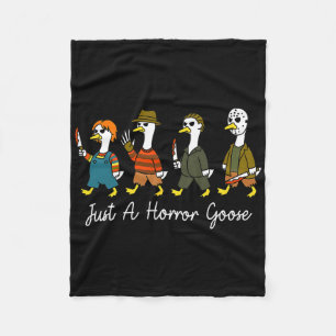 Just A Horror Goose Halloween Costume Fun Men Wome Fleece Blanket