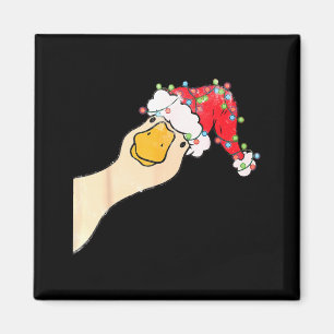 Just A Jolly Goose Funny Silly Goose Santa Christm Magnet
