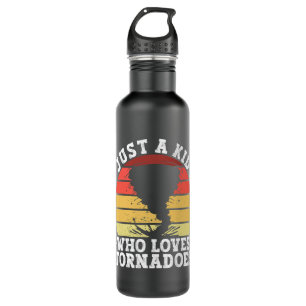 Just A Kid Who Loves Tornadoes Meteorology 710 Ml Water Bottle