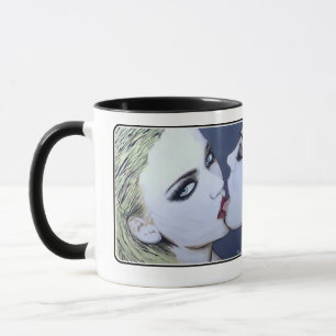 'Just a Kiss' Painting on a  Mug