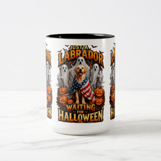 Just a Labrador Waiting for Halloween Mug