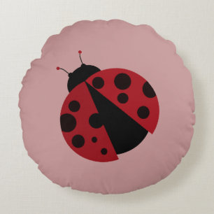 just a ladybug round pillow