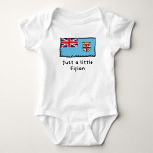 Just A Little Fijian Funny Cute Fiji Flag Baby Bodysuit