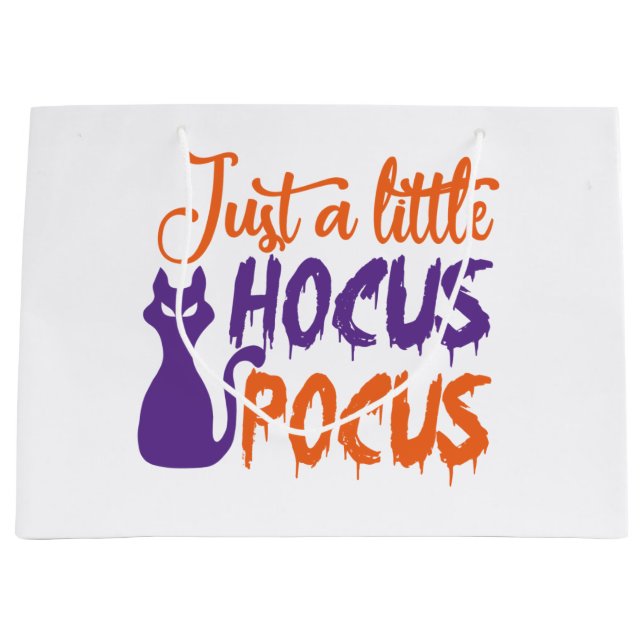 just a little hocus pocus large gift bag (Front)