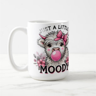 Just A Little Moody Baby Cow Coffee Mug