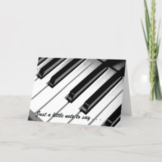 Just A Little Note Music Get Well Card